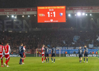 Ein Gericht hat die Entscheidung des Deutschen Fußball-Bundes bestätigt, dem Bochum einen 2:0-Sieg aus dem unterbrochenen Spiel am 14. Spieltag gegen Union Berlin zuzusprechen und die Berufung des Hauptstadtklubs zurückgewiesen…
