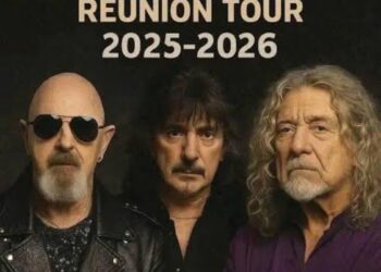  Official confirmation, Led Zappelin announces a full reunion tour for the band (“Reign of Fire” Reunion Tour) involving all surviving members (Plant, Page, Jones, and Bonham).