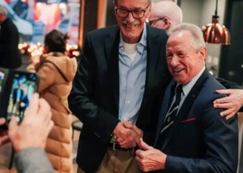 John McGovern and Staffan Tapper, Two Legendary captains of 1979 back, John McGovern signing 10 Forest Special Edition Programmes ahead of Malmö Night
