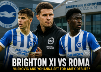 Brighton XI vs Roma predicted: Luka Vuskovic and Zadok Yohanna decision made as £100m signings make Amex debuts
