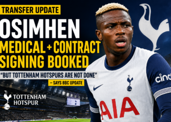Osimhen Medical + Contract Signing Booked, “But Tottenham Hotspurs Are Not Done”,Says BBC In Exciting Update